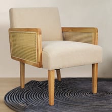 Nova Rubberwood Semi-Compressed Armchair